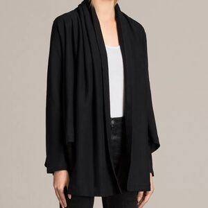 BABATON Chiffon Cardigan With Pockets In Black